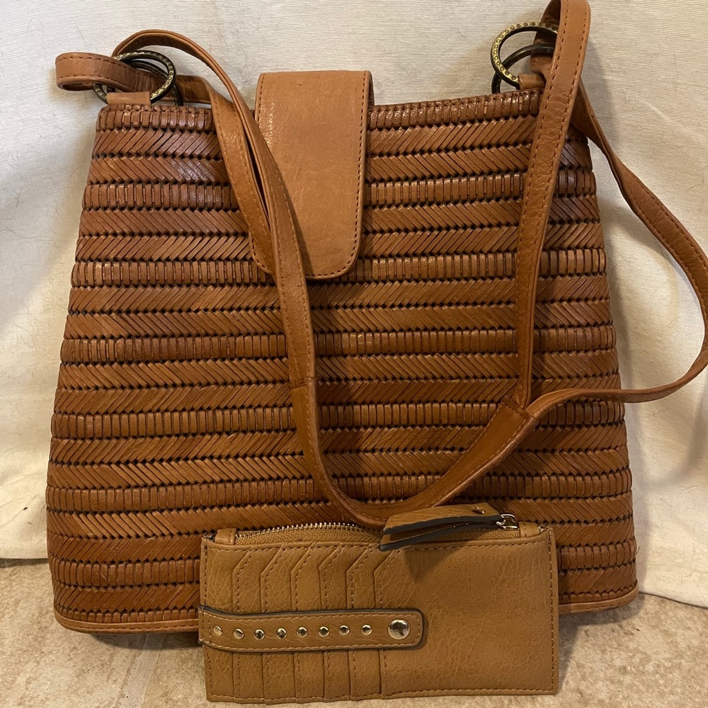 American Angel brown leather tote